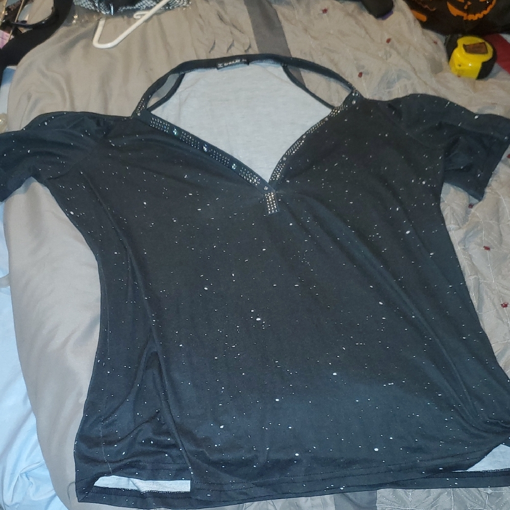 Elegant Black Women's Top